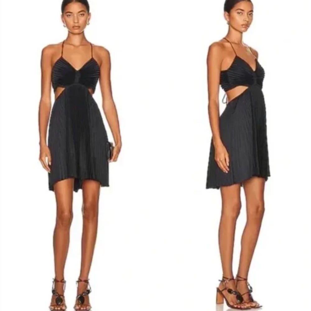 NWT A.L.C. Ari Pleated Open Back Dress - 4